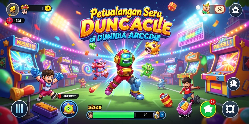 Tangkapan layar 33ZK menampilkan aksi gameplay seru di level yang penuh warna.