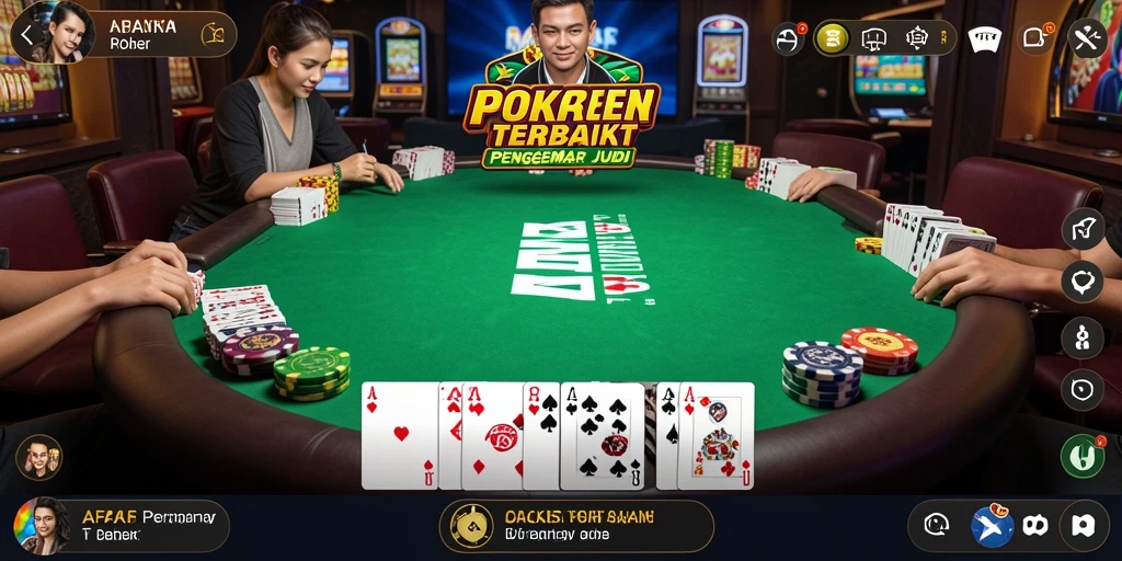 Gameplay menarik AFAF dengan pemain yang bersaing dalam Poker.