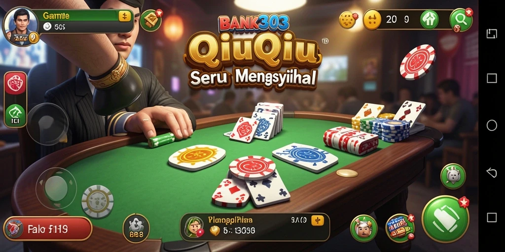 Tampilan gameplay QiuQiu yang menarik dari BANK303.