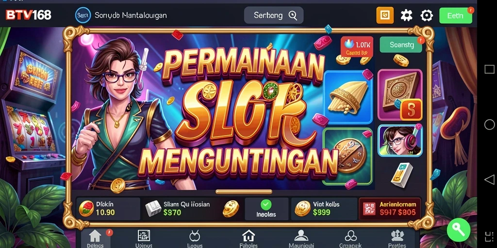 Tampilan menarik gameplay BTV168 dengan mesin Slot yang memukau.