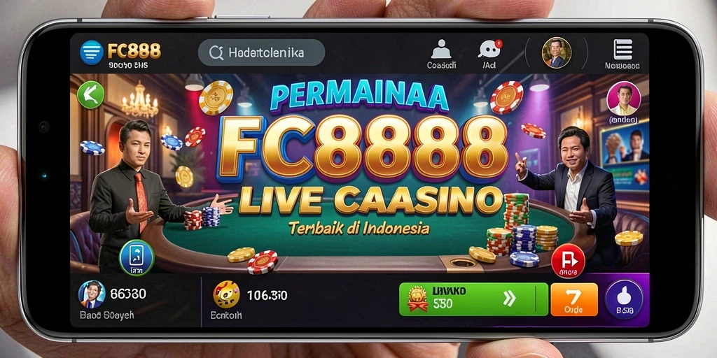 Tampilan gameplay seru Live Casino FC888 dengan dealer profesional.
