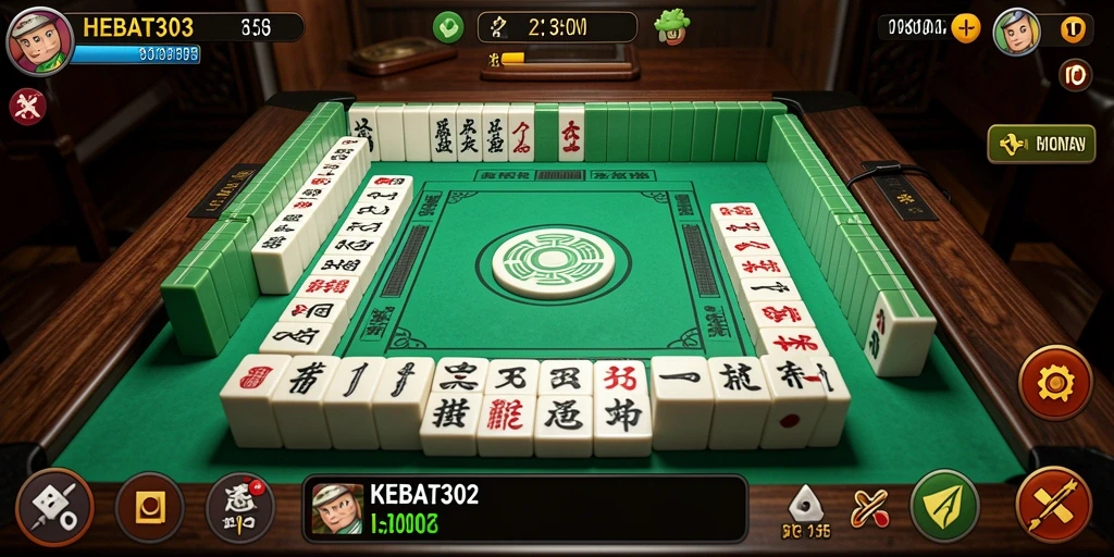 Tampilan gameplay HEBAT303 yang memikat dalam permainan Mahjong.