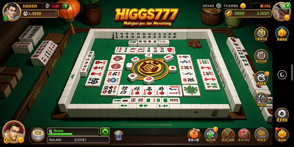 Tampilan gameplay Mahjong yang menantang dan mengasyikkan di HIGGS777.