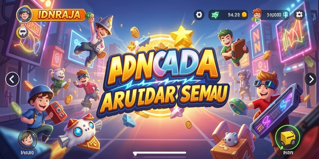 Tampilan gameplay seru di IDNRAJA yang menantang.