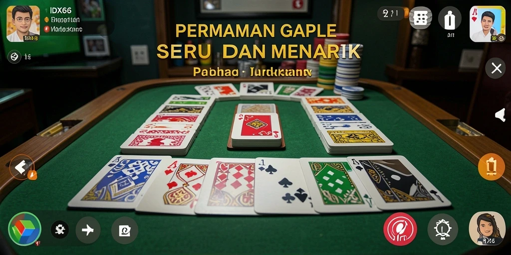 Tampilan gameplay Gaple yang seru dan menantang di IDX66.