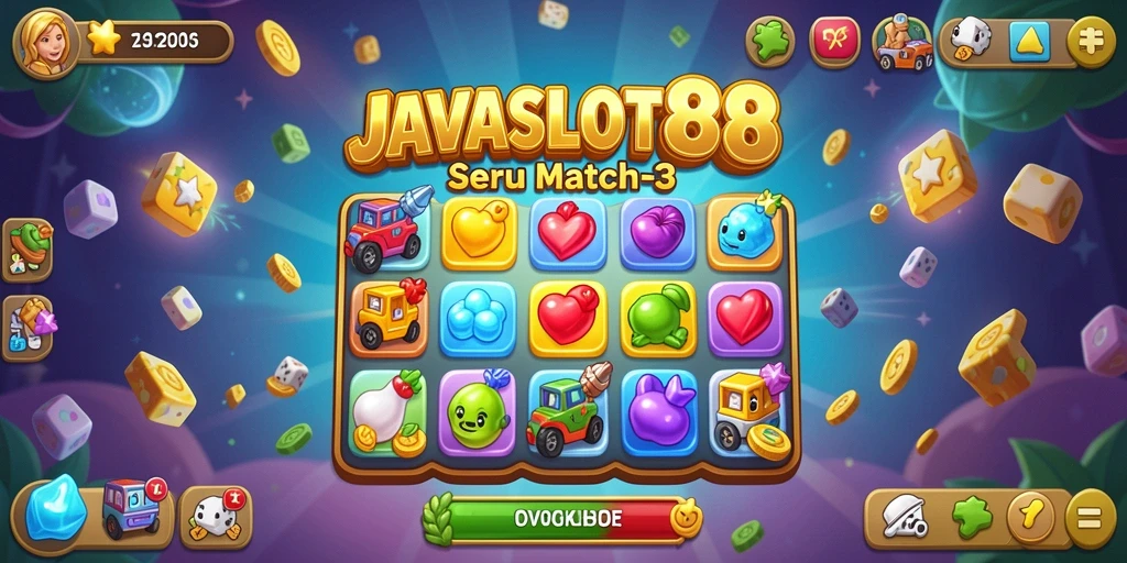Tampilan gameplay <strong>JAVASLOT88</strong> yang penuh warna dan menarik.