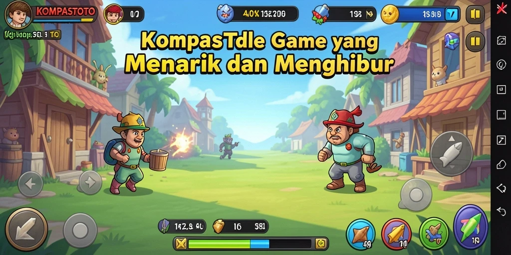 Tampilan gameplay menarik dari KOMPASTOTO yang memberikan pengalaman Idle yang unik.
