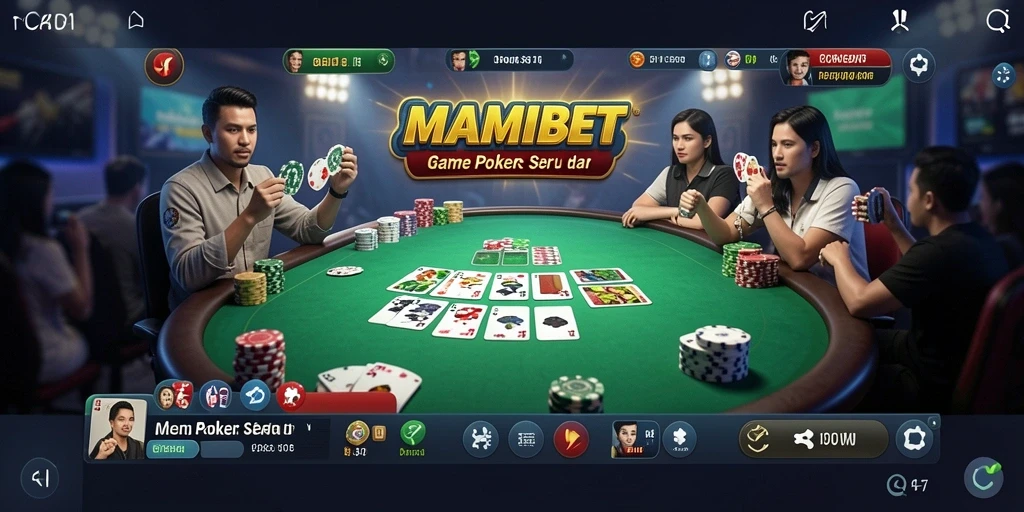 Gameplay seru MAMIBET yang menantang pemain Poker.