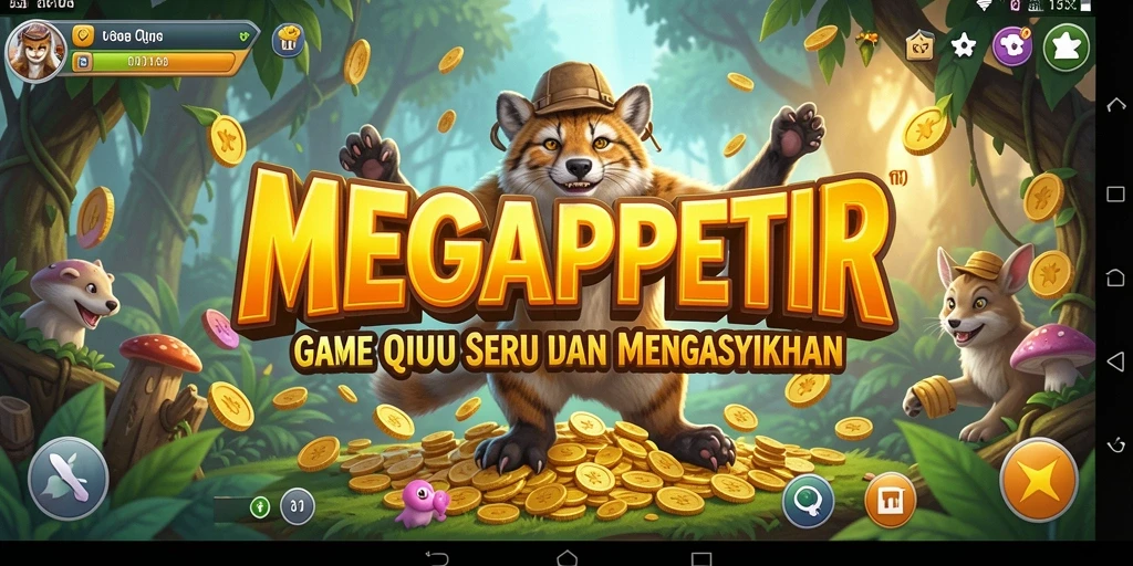 Screenshot gameplay QiuQiu yang seru di MEGAPETIR.