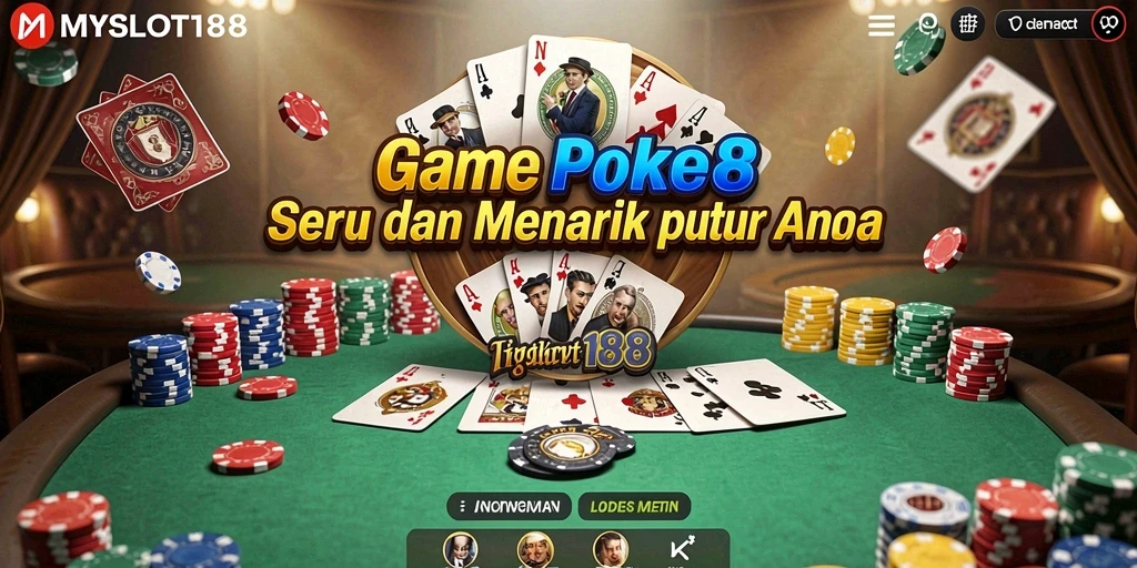 Gameplay intens yang penuh strategi Poker di MYSLOT188.