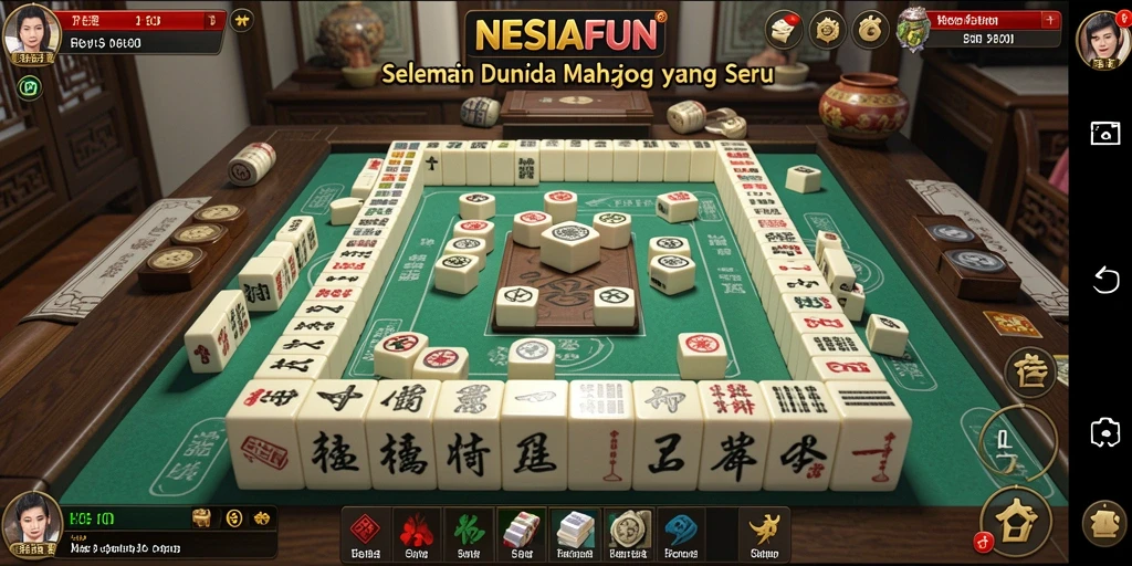 Gameplay Mahjong yang menarik dan menantang di NESIAFUN.