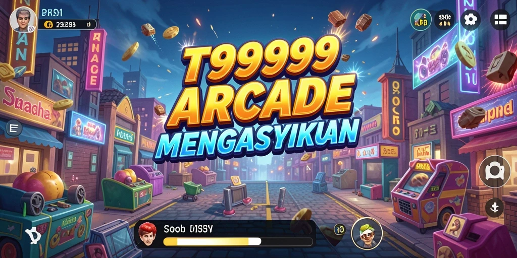 Tampilan gameplay seru di T9999 dengan karakter bergerak cepat.