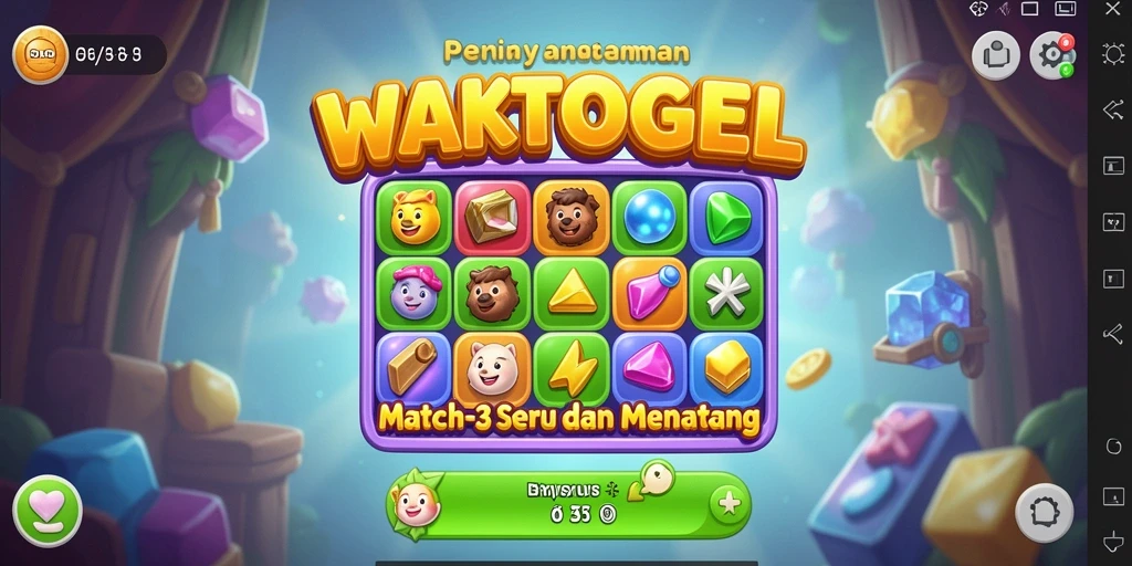 Tampilan gameplay seru dan menantang di WAKTOGEL.