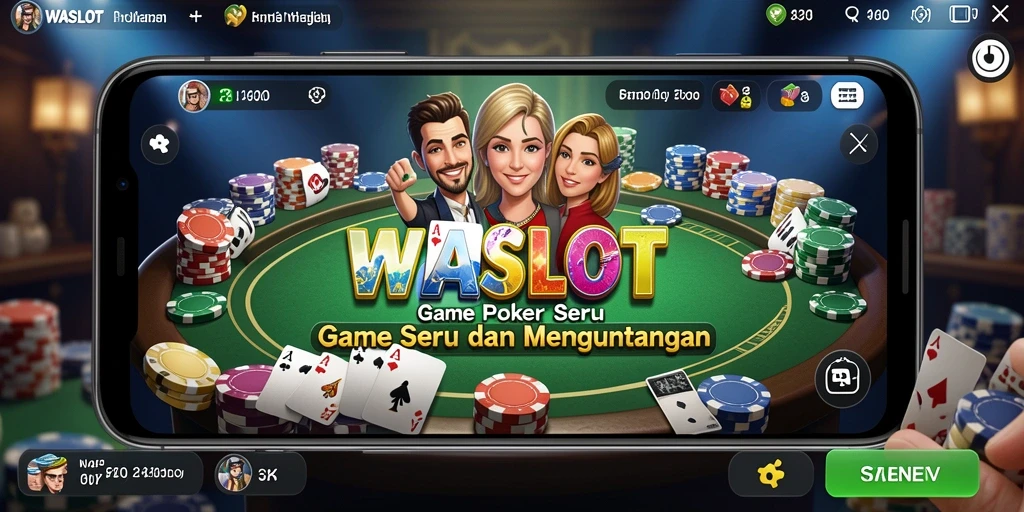 Tampilan gameplay Poker di WASLOT yang seru dan interaktif.