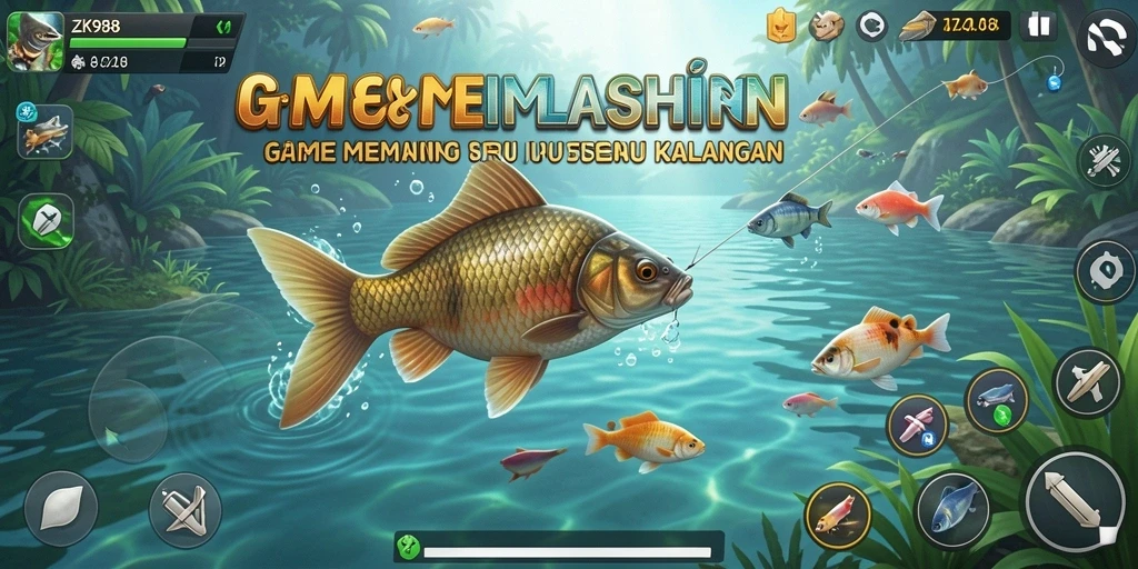 Tangkapan ikan yang spektakuler dalam gameplay ZK988.